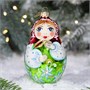 Ёлочное украшение "Расписная матрешка", в подарочной упаковке h-9,5 см 138870373